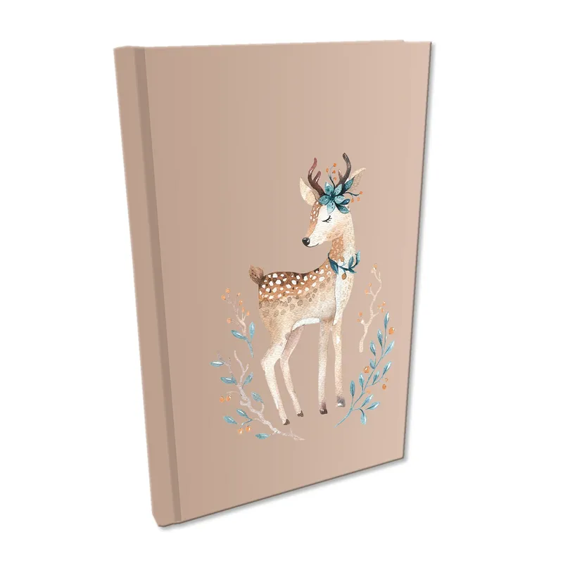 Notes A5 kratka Soft Touch Woodland Jelonek