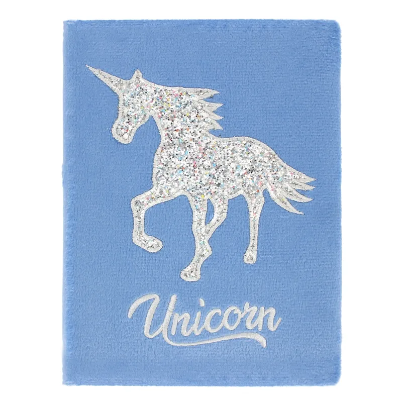 Notes A5 pluszowy Unicorn w linie