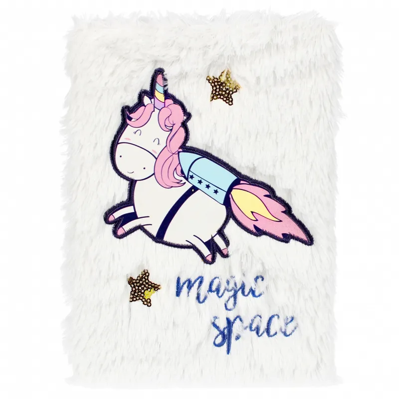 Notes pluszowy Unicorn Space Starpak A5 w linie