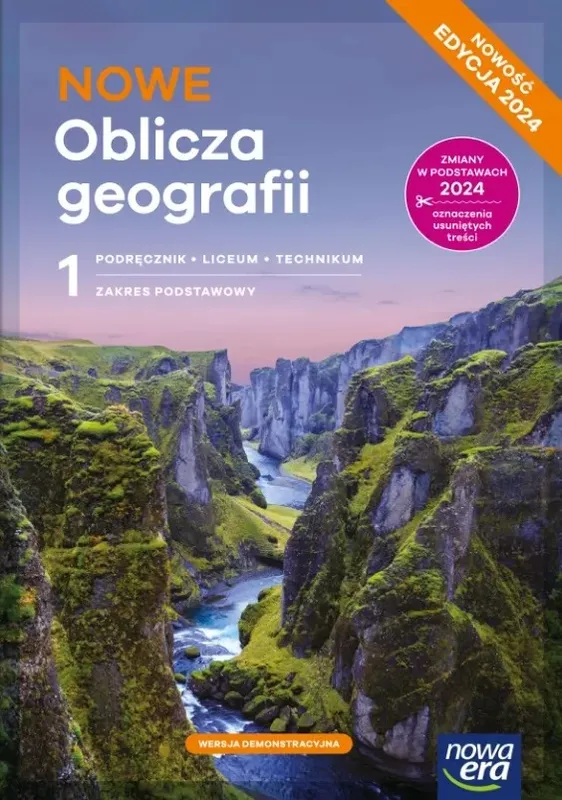 Oblicza geografii, podręcznik 1 liceum, zakres podstawowy 2024