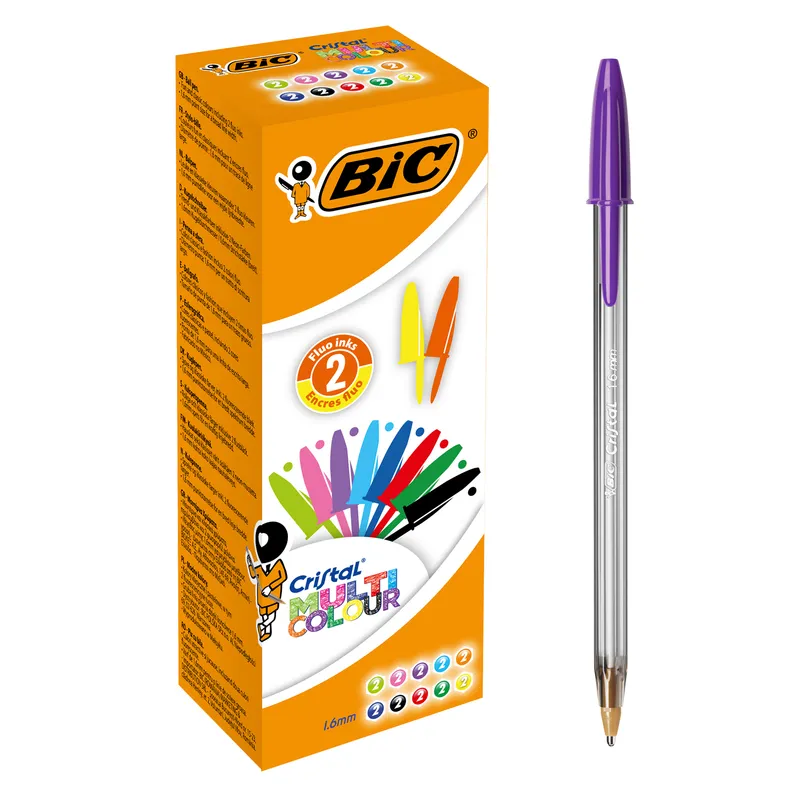 Długopisy Cristal Multi Colour BIC mix kolorów, 20 szt.