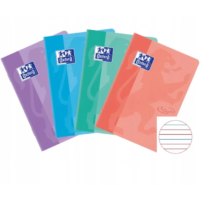 Zeszyt A5 Oxford Touch Pastel, 16K, pakiet 10 szt.