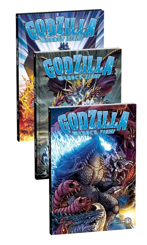 Pakiet Godzilla. Władcy Ziemi. Tomy 4 do 6, komiks twarda okładka