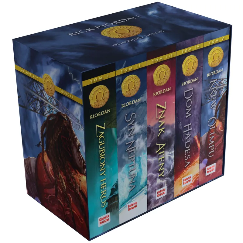 Pakiet Olimpijscy herosi, komplet 5 tomów, Rick Riordan