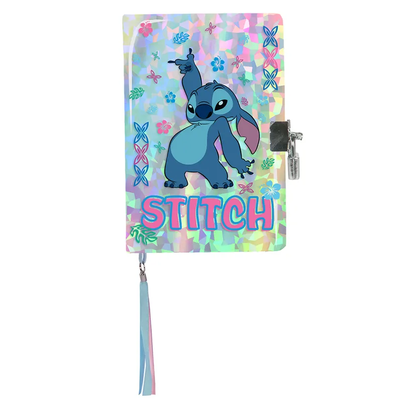 Pamiętnik z kłódką Stitch BeUniq PASO, notes A5 w linie
