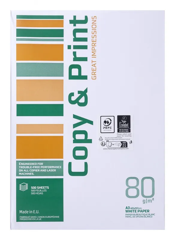 Papier ksero Copy&Print A3 klasa C 80gsm, 500 ark.