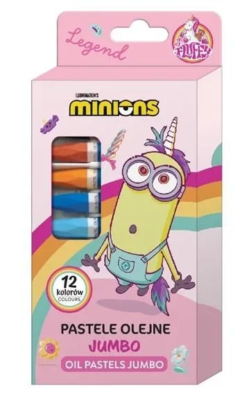 Pastele olejne Jumbo Minionki 12 kolorów