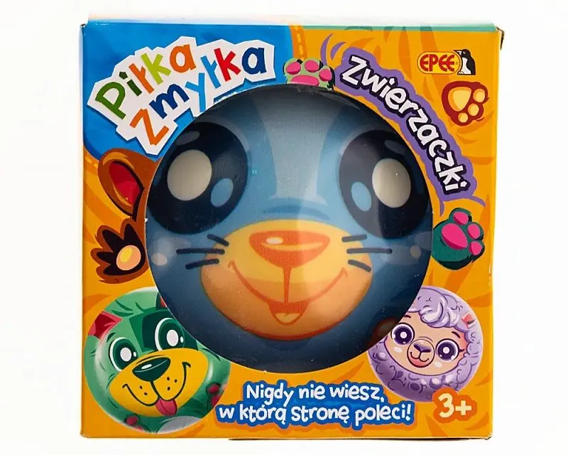 Piłka Zmyłka Zwierzaki Kotek niebieski EP60324, seria 2