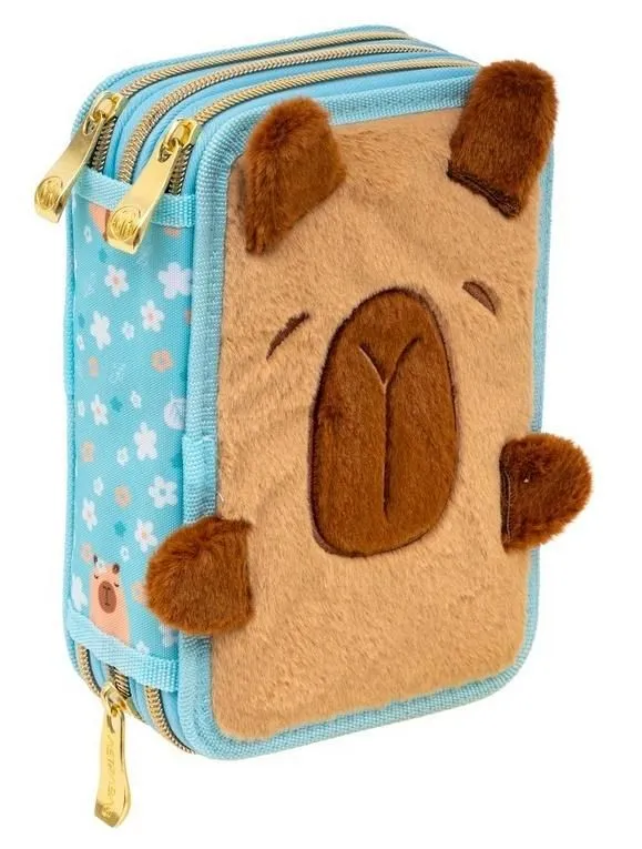 Piórnik JUMBO potrójny Astrabag Fluffy Capy AC31