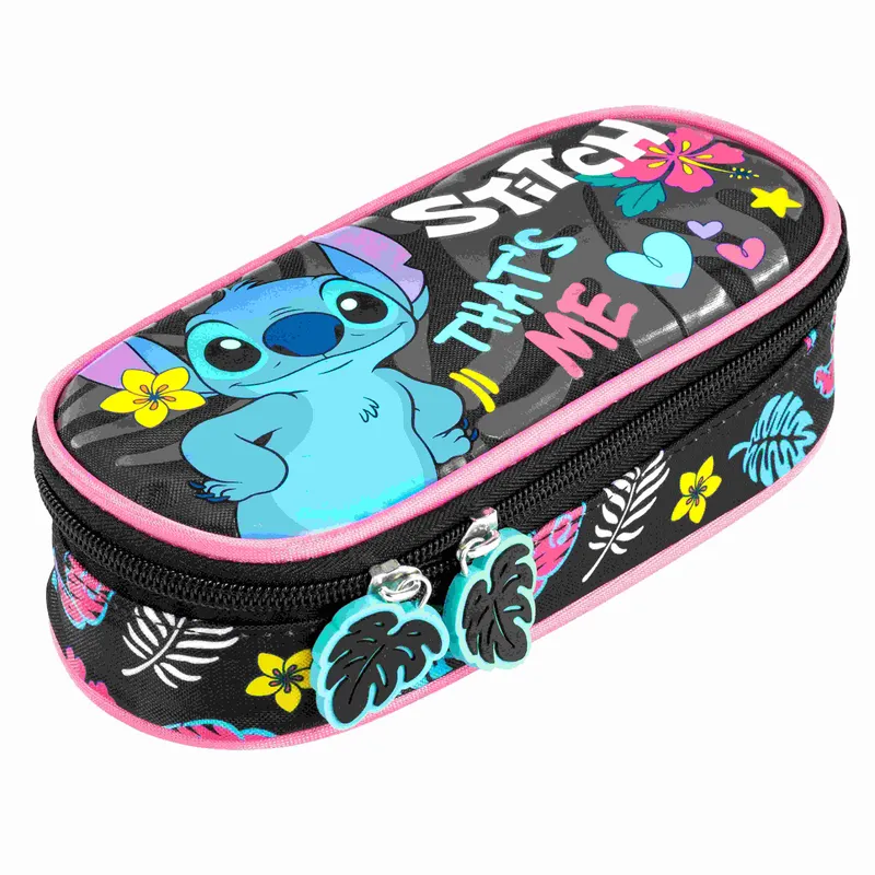 Piórnik saszetka usztywniona z klapką Stitch