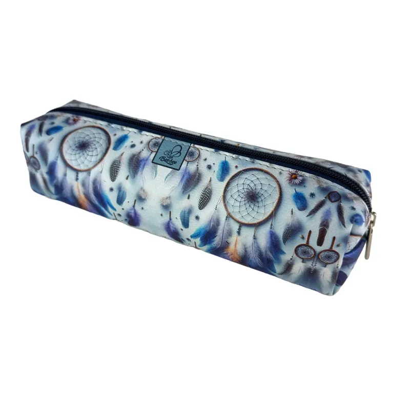 Piórnik szkolny młodzieżowy kostka, Boho Łapacz Snów Blue, EV-Corp