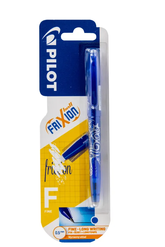 Pióro kulkowe Frixion Pilot 0,5, niebieskie, blister