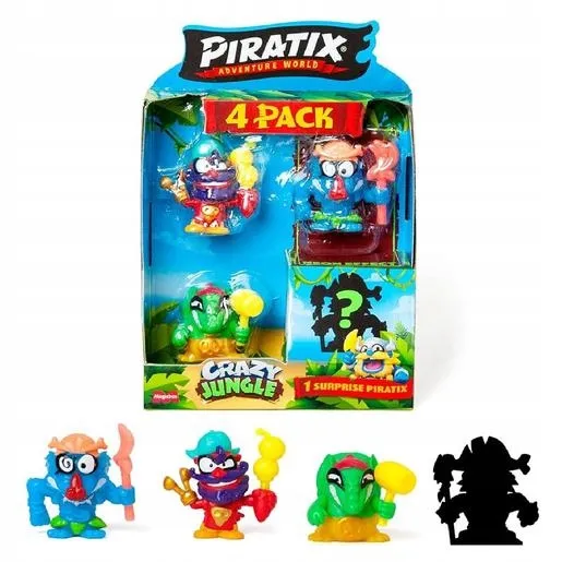 Piratix Crazy Jungle Mini Zestaw 4 Figurek