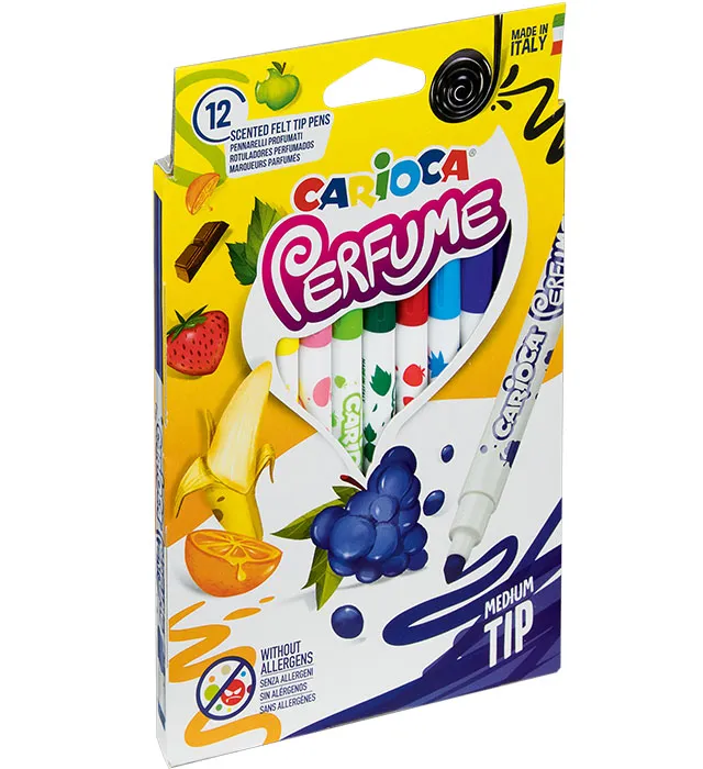 Pisaki Carioca XPLOSION zapachowe, 12 kolorów