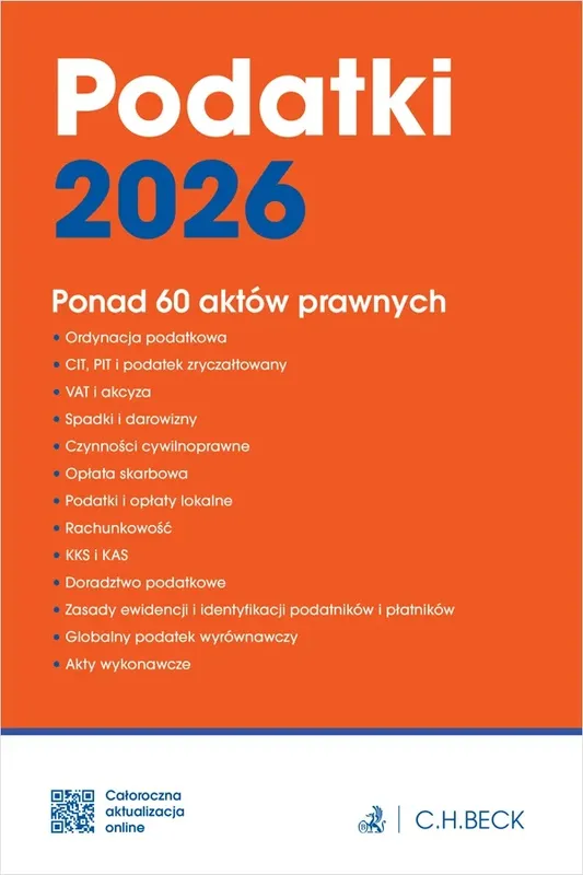 Podatki 2026 z aktualizacją online, zbiór ustaw C.H.Beck