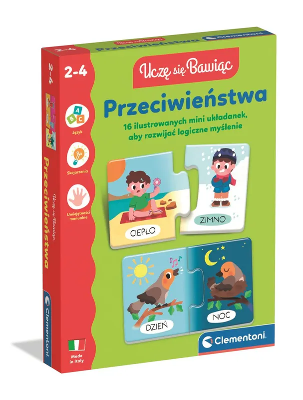 Przeciwieństwa 50434, zabawka edukacyjna Clementoni, wiek 2 do 4 lat
