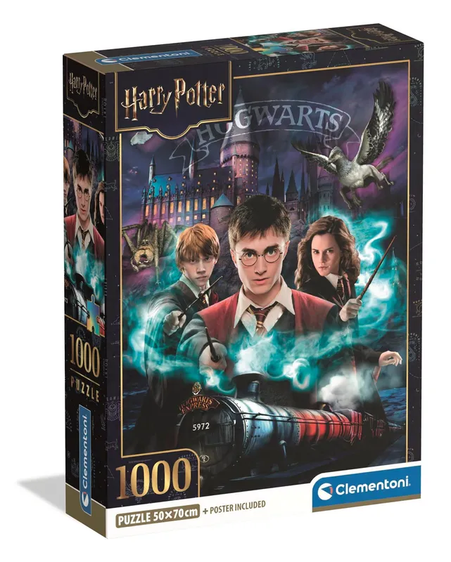Puzzle 1000 Compact Harry Potter 37047, Clementoni