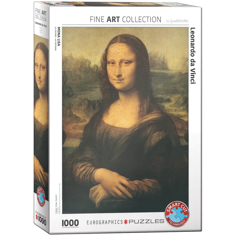 Puzzle 1000 Mona Lisa, Leonardo da Vinci, Eurographics 10+