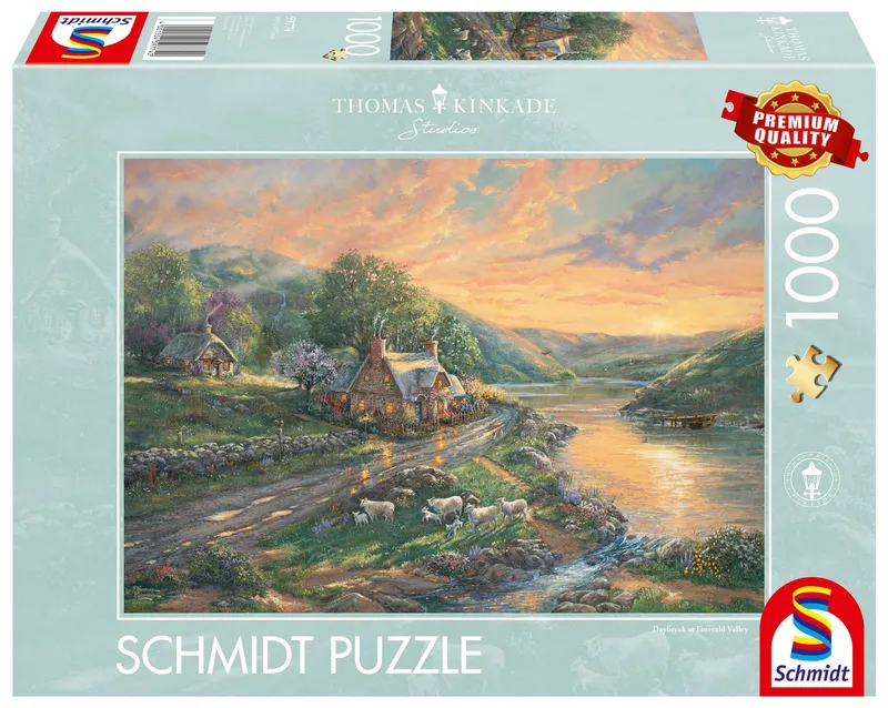 Puzzle 1000 PQ T. Kinkade Jutrzenka 112963, Schmidt Puzzle