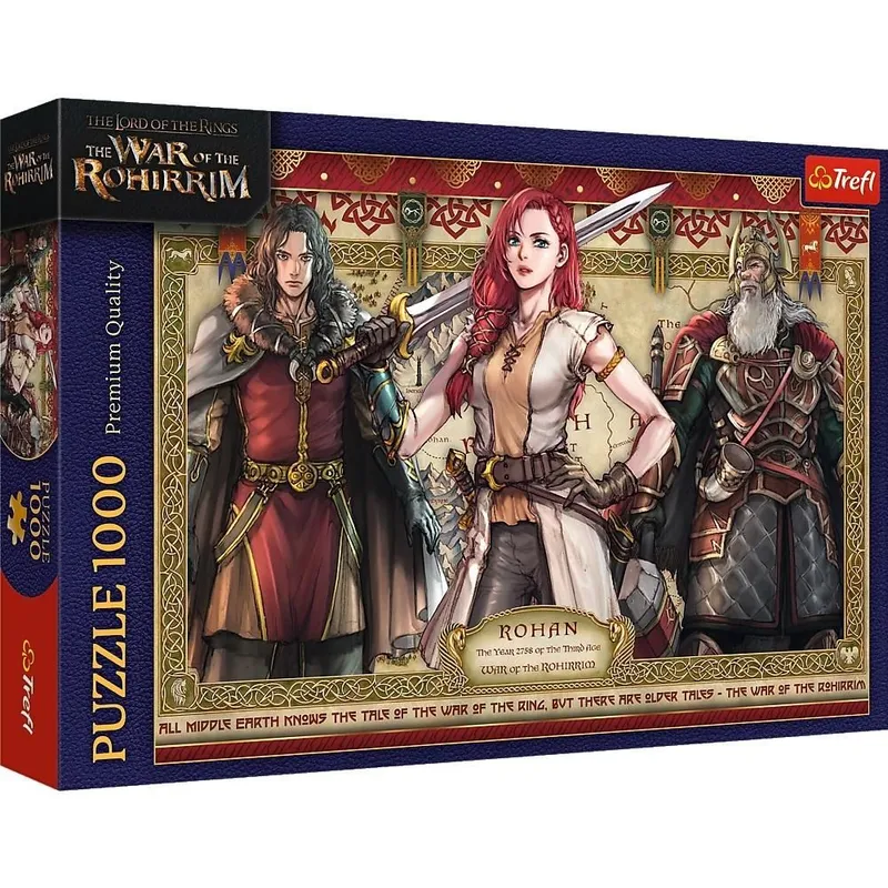 Puzzle 1000 elementów Władca Pierścieni Wojna Rohirrimów, Trefl