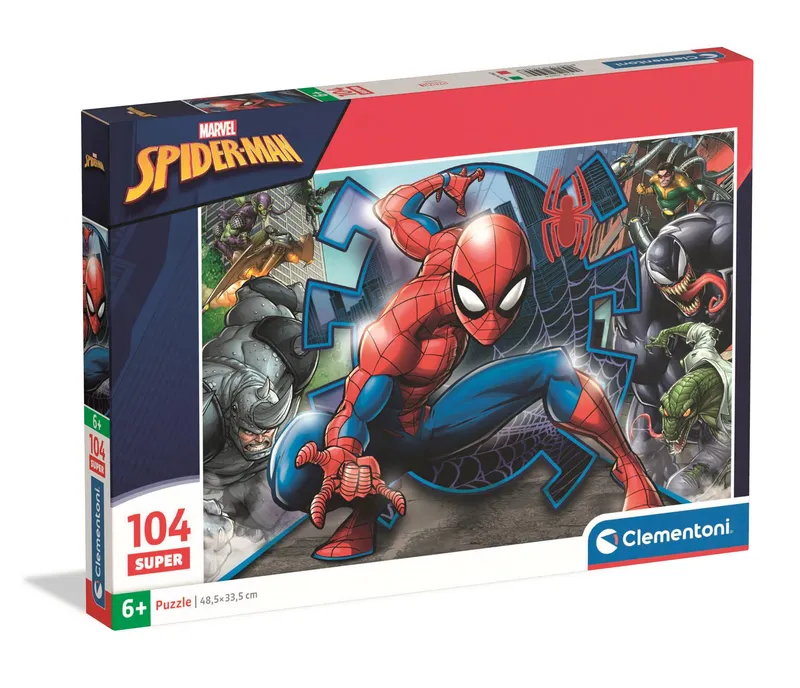 Puzzle 104 Super kolor Spider Man 25044, Clementoni
