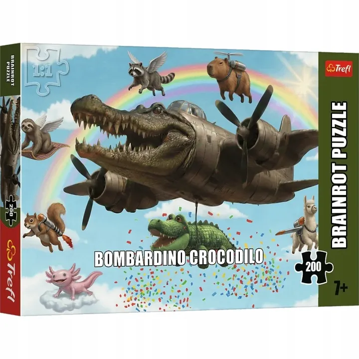 Puzzle 200 BrainRots Bombardino Crocodilo, Trefl 13374