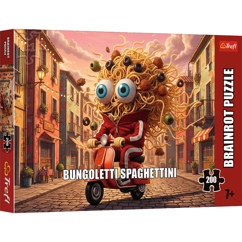 Puzzle 200 BrainRots Bungoletti Spaghettini, Trefl 13377