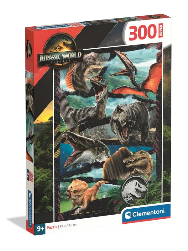 Puzzle 300 Super Jurassic World 21749, Clementoni