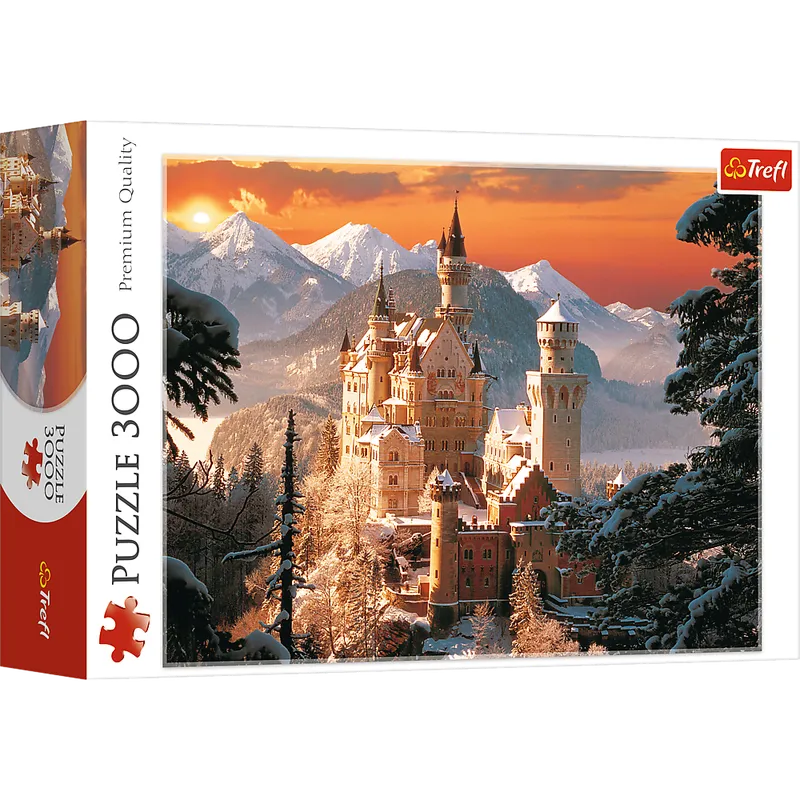 Puzzle 3000 Zimowy Zamek Neuschwanstein Niemcy, Trefl