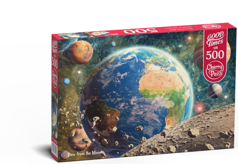 Puzzle 500 elementów CherryPazzi View from the Moon