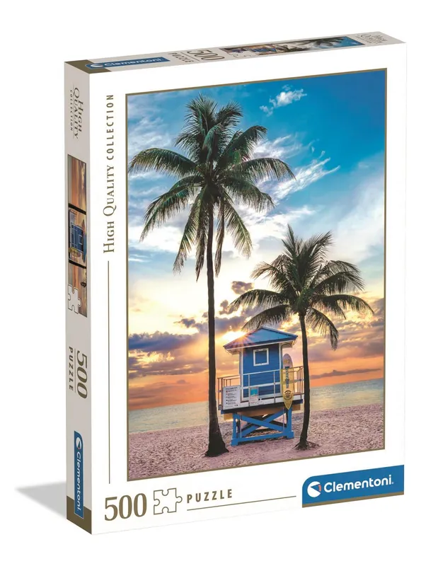 Puzzle 500 HQ, Miami Beach Florida, kolekcja High Quality, Clementoni