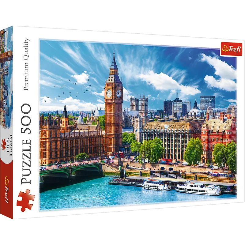 Puzzle 500 elementów Słoneczny Londyn, Trefl
