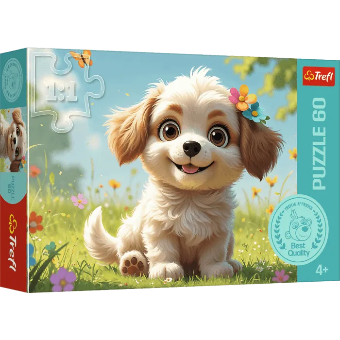 Puzzle 60 Szczeniaczkiem być 17408