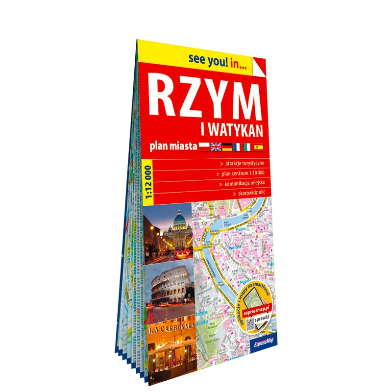 Rzym i Watykan, mapa samochodowa 1:12 000, ExpressMap
