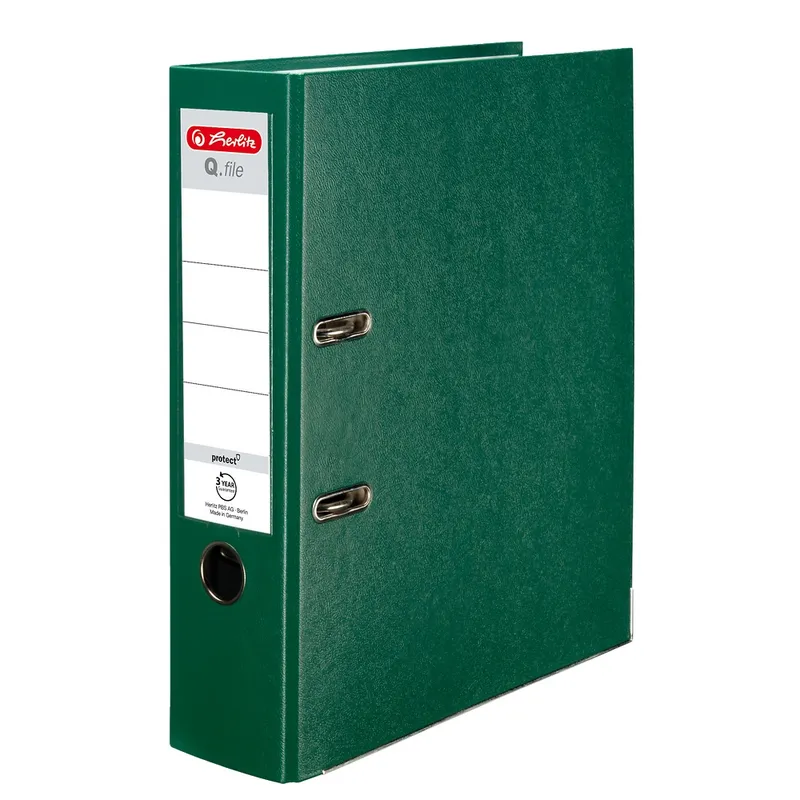 Segregator A4 Herlitz Q.File PP 8cm zielony