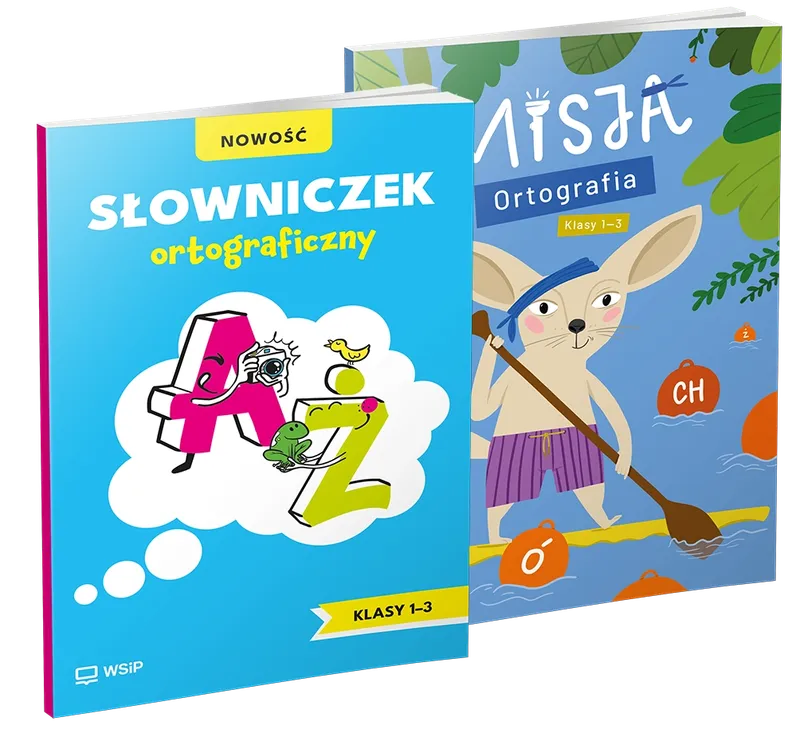 Słowniczek ortograficzny Misja Ortografia zestaw dla ucznia edukacja wczesnoszkolna klasy 1-3