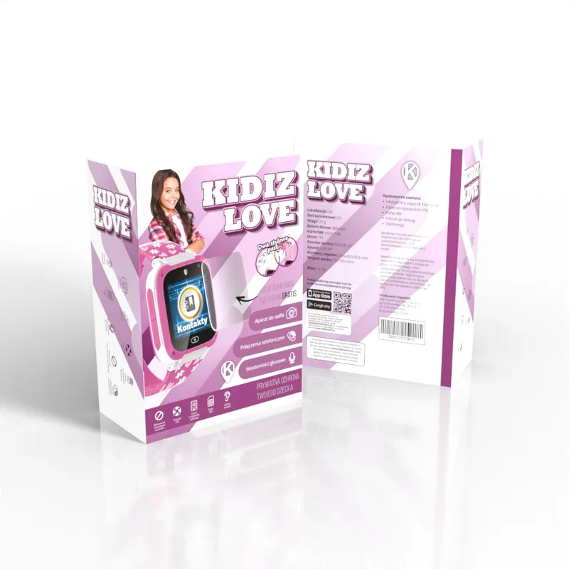 Smartwatch dla dziecka KiDiZ Love z połączeniami