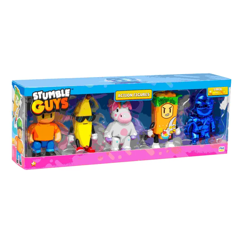 Stumble Guys Action Figure 5 Pack, PMI Kids World. Figurki