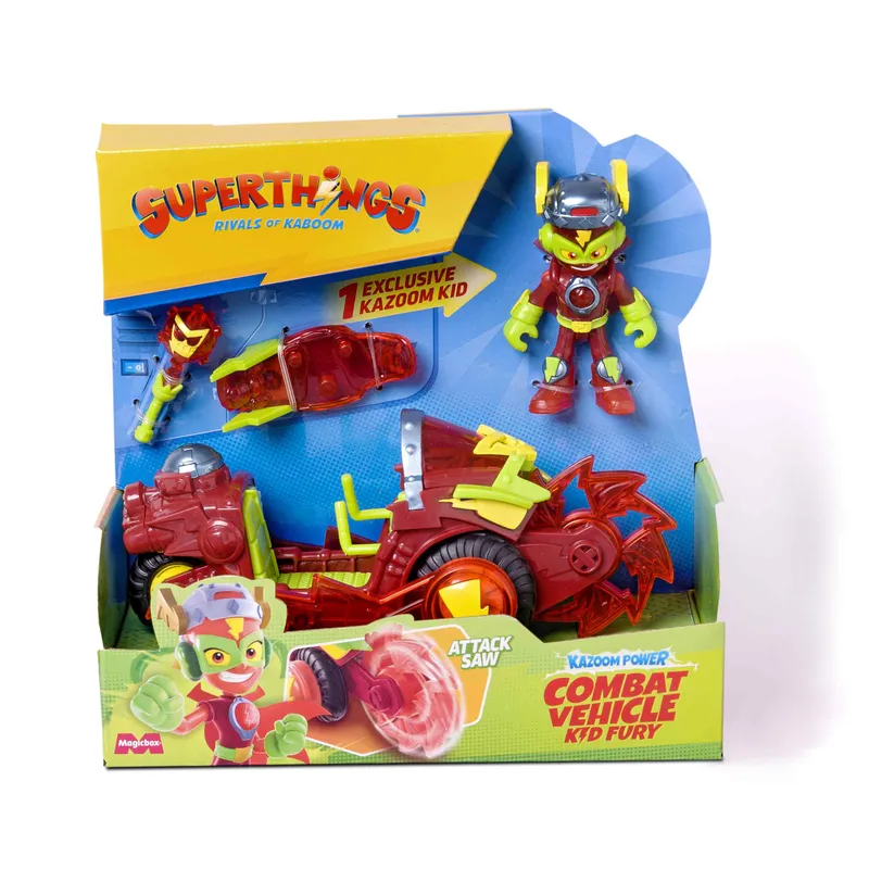 Superthings Combat Vehicles Fury, pojazd z figurką