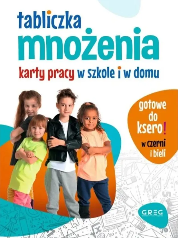 Tabliczka mnożenia, karty pracy w szkole i w domu, Kurdziel