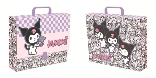 Teczka A4 z rączką XL Kuromi Pink ST-Majewski