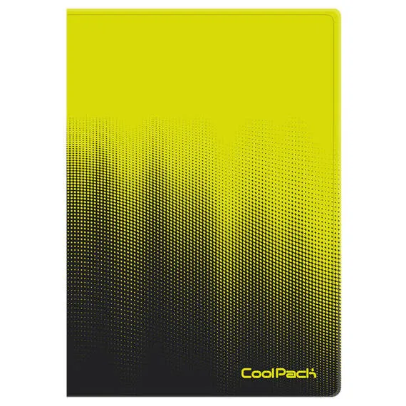 Teczka clear book A4 Coolpack Gradient, 20 koszulek Lemon