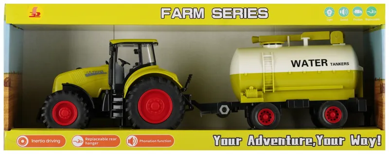 Traktor z akcesoriami MEGA CREATIVE, przyczepa