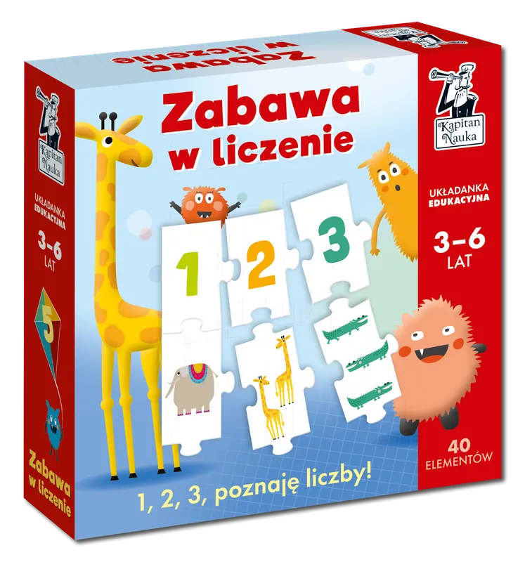 Układanka edukacyjna Zabawa w liczenie, Kapitan Nauka Edgard PAP