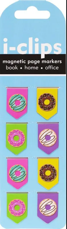 Zakładka magnetyczna Donut, Peter Pauper Press, komplet 8 sztuk