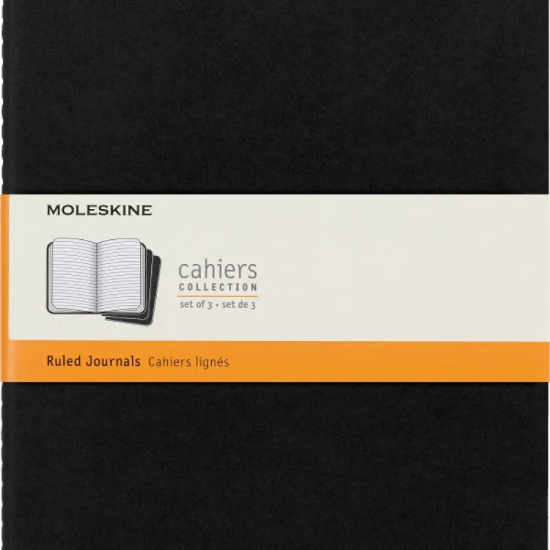 Zestaw 3 zeszytów Moleskine Cahier XL, w linie