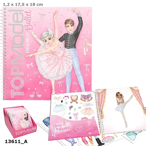 Zestaw Dress Me Up Top Model Balet z naklejkami