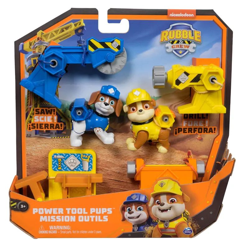 Zestaw figurek Psi Patrol Rubble i jego Ekipa, Spin Master