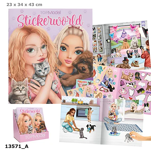 Zestaw Kitty and Doggy Top Model naklejki 13571A