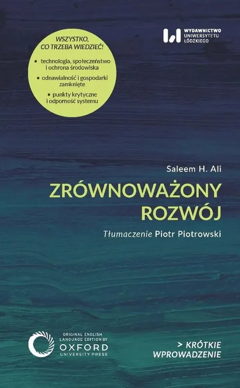 Zrównoważony rozwój, Saleem H. Ali. Krótkie Wprowadzenie